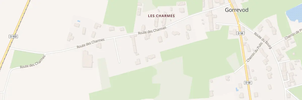 Plan du 313 Rte des Charmes à Gorrevod