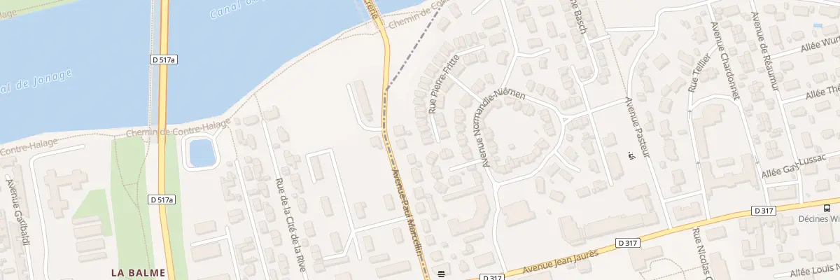 Plan du 38 Rue Pierre Frite à Décines-Charpieu