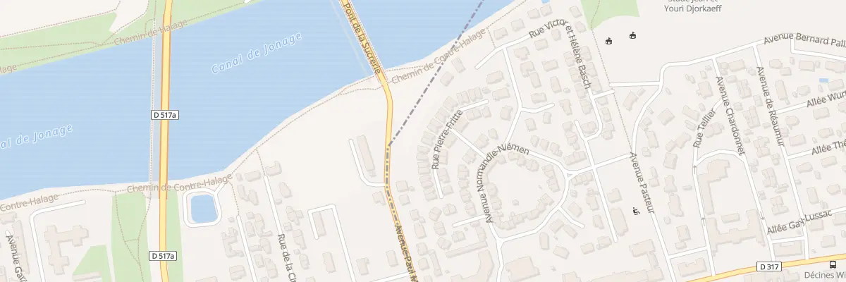 Plan du 24 Rue Pierre Frite à Décines-Charpieu