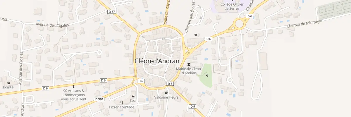 Plan du 55 Rue de l’Auvergne à Cléon-d’Andran