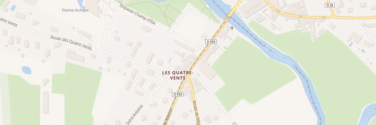Plan du 164 Rte de Mâcon à Reyssouze