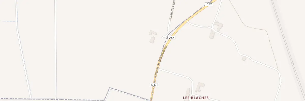 Plan du 334 Rte de Curson à Chavannes