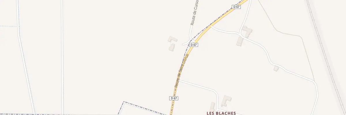 Plan du 334 Rte de Curson à Chavannes