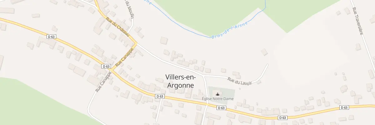Plan du 6 Rue de la Chavee à Villers-en-Argonne