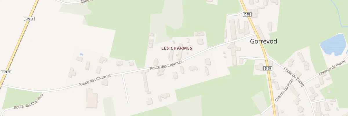 Plan du 5074 Aux Charmes à Gorrevod
