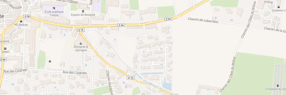 Plan du 345 Rte de Saint Roman à Tulette