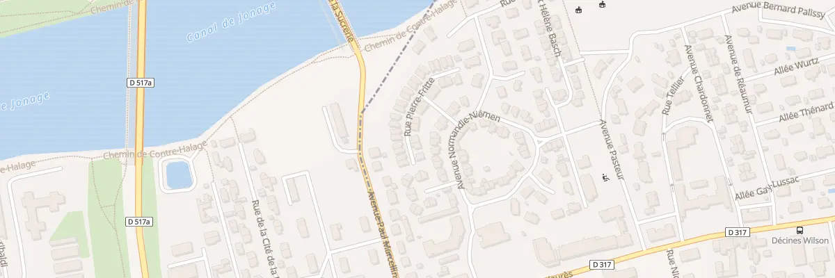 Plan du 19 Rue Pierre Frite à Décines-Charpieu