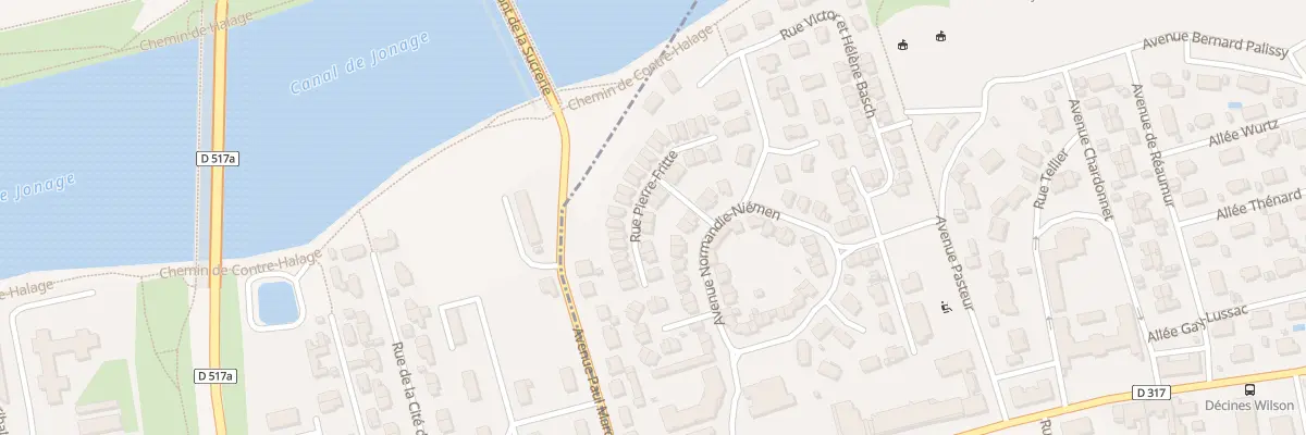 Plan du 15 Rue Pierre Frite à Décines-Charpieu