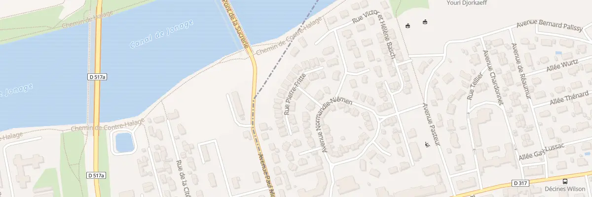 Plan du 13 Rue Pierre Frite à Décines-Charpieu
