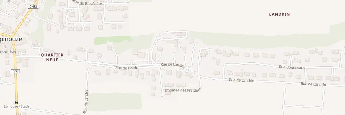 Plan du 585 Rue de Landrin à Épinouze