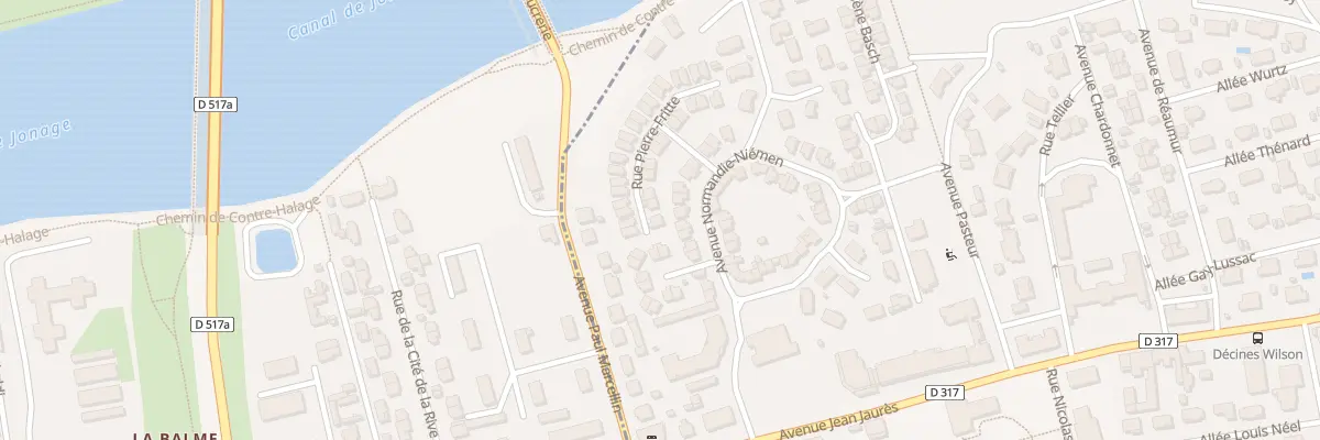 Plan du 23 Rue Pierre Frite à Décines-Charpieu