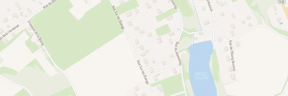 Plan du 39 Rue sur les Etangs à Allériot