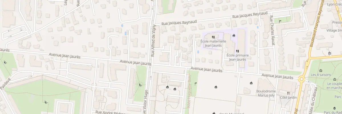 Plan du 40 Av Jean Jaurès à Saint-Priest