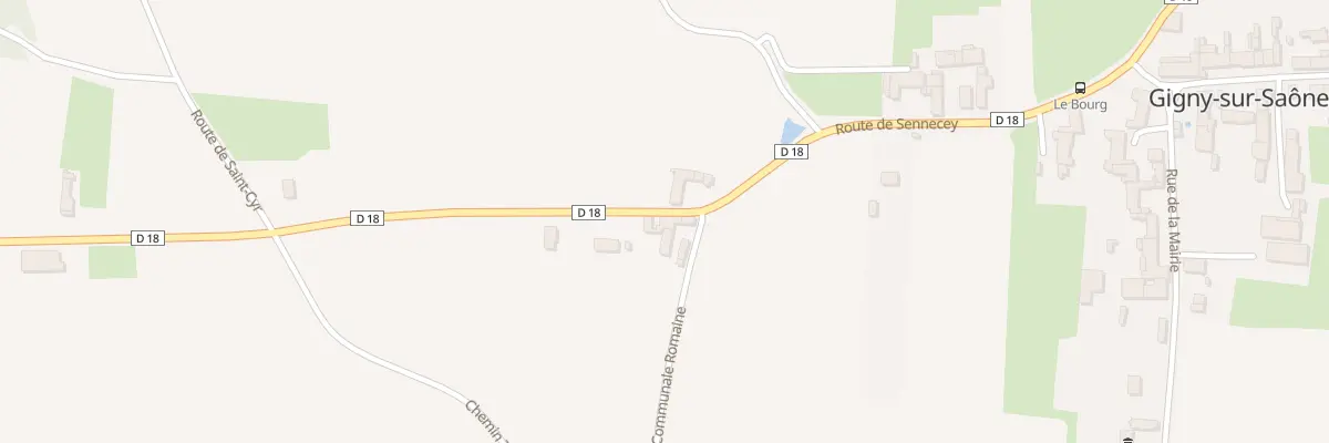 Plan du 2 Vc Romaine à Gigny-sur-Saône
