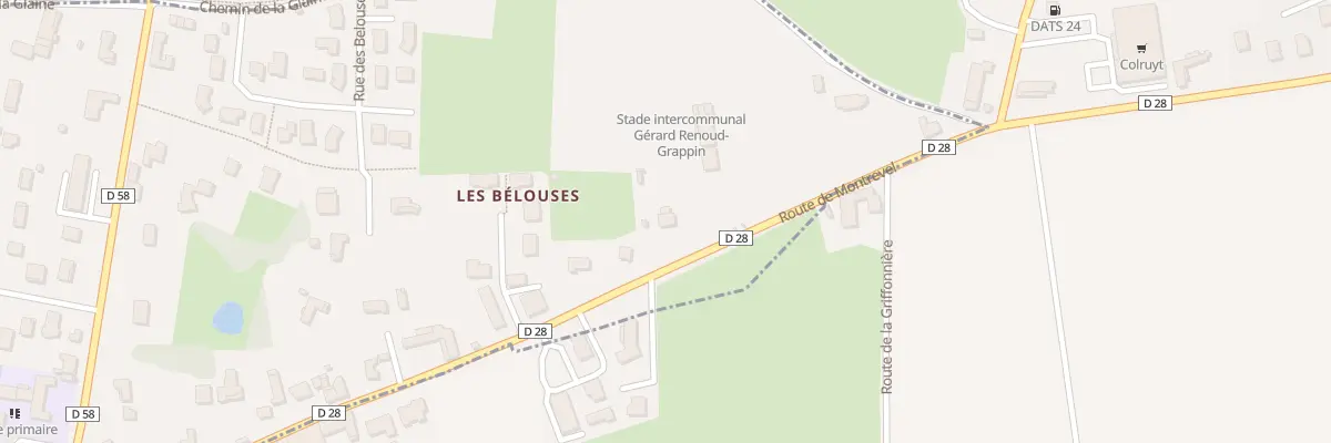 Plan du 265 Rte de Montrevel à Bâgé-le-Châtel