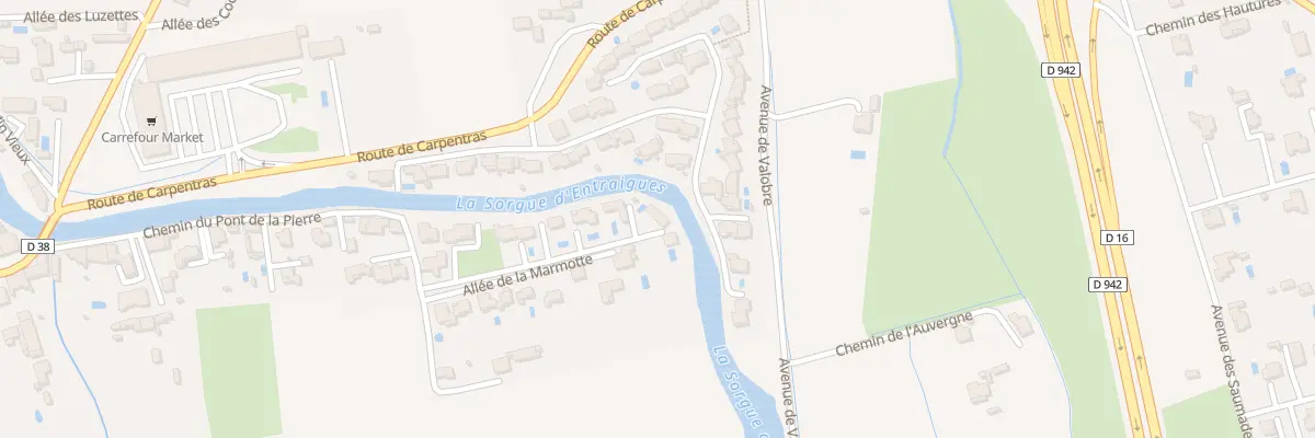 Plan du 176 All des Castors à Entraigues-sur-la-Sorgue