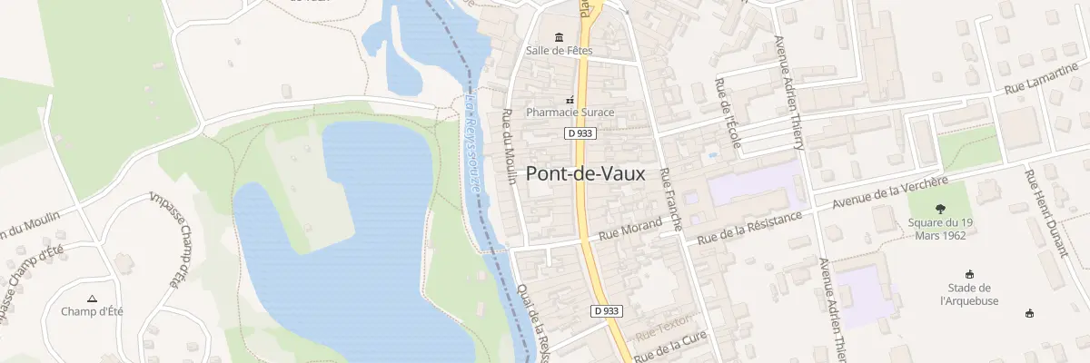Plan du 34 Rue Mal de Lattre de Tassigny à Pont-de-Vaux