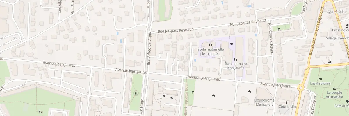 Plan du 38 Av Jean Jaurès à Saint-Priest