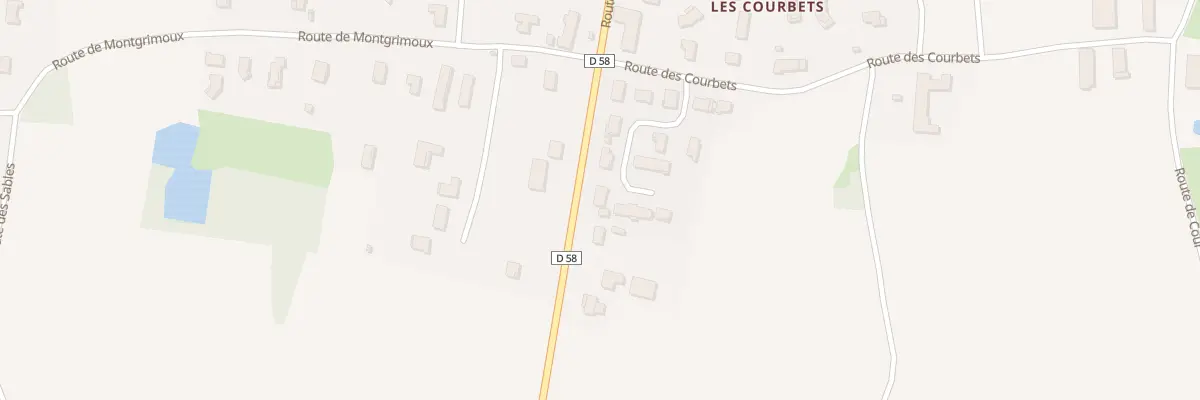 Plan du 70D Rte des Courbets à Bâgé-Dommartin
