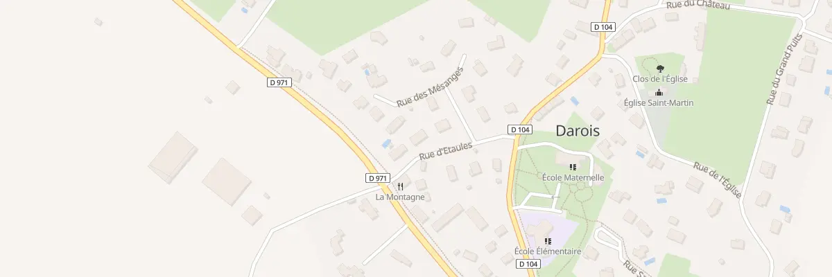 Plan du 1 Rue d’Etaules à Darois