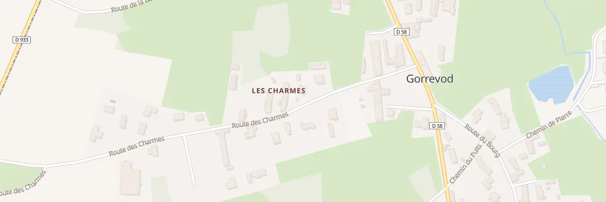 Plan du 5126 Aux Charmes à Gorrevod