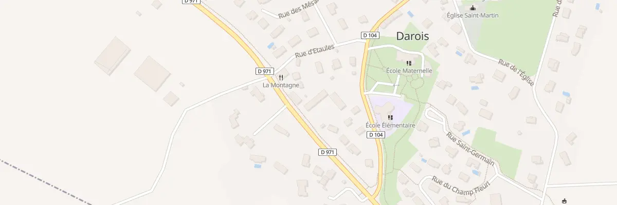 Plan du 24 Rte de Troyes à Darois