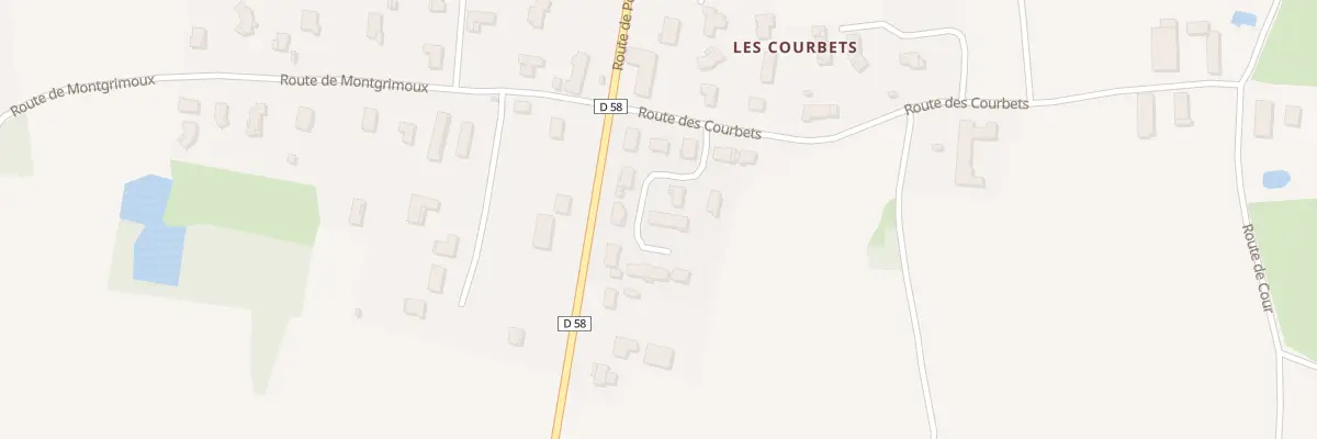 Plan du 70L Rte des Courbets à Bâgé-Dommartin