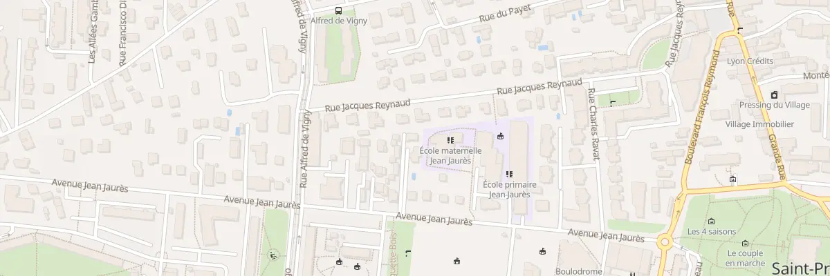 Plan du 32B Av Jean Jaurès à Saint-Priest