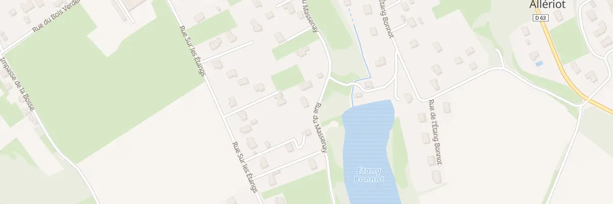 Plan du 58 Rue du Massenay à Allériot