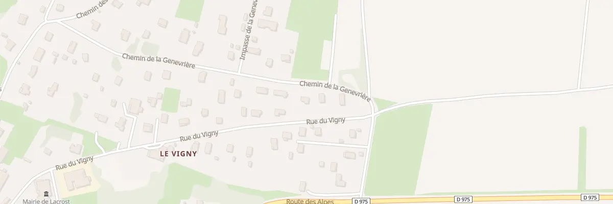 Plan du 5282 Chem de la Genevriere à Lacrost