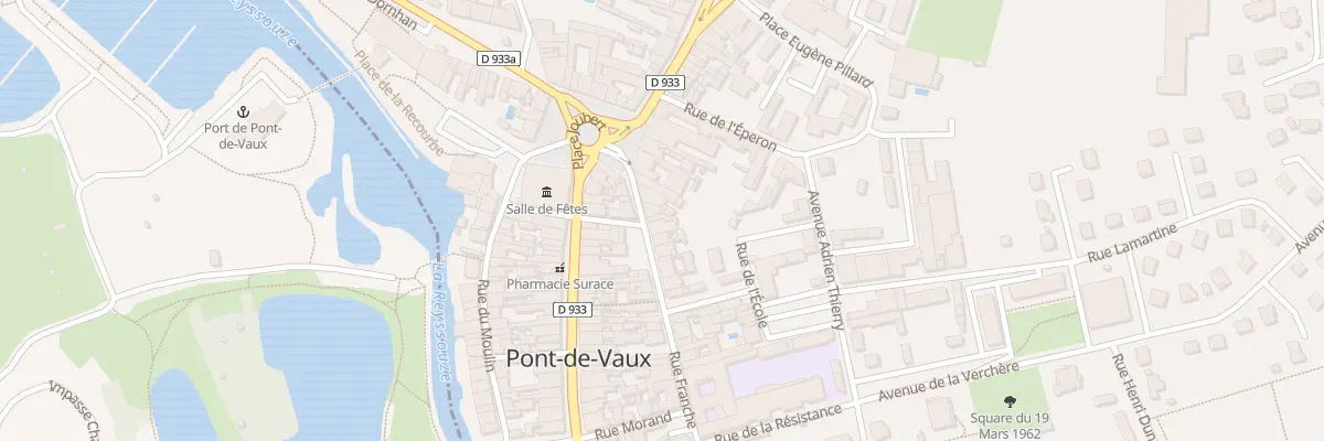 Plan du 7 Rue Franche à Pont-de-Vaux