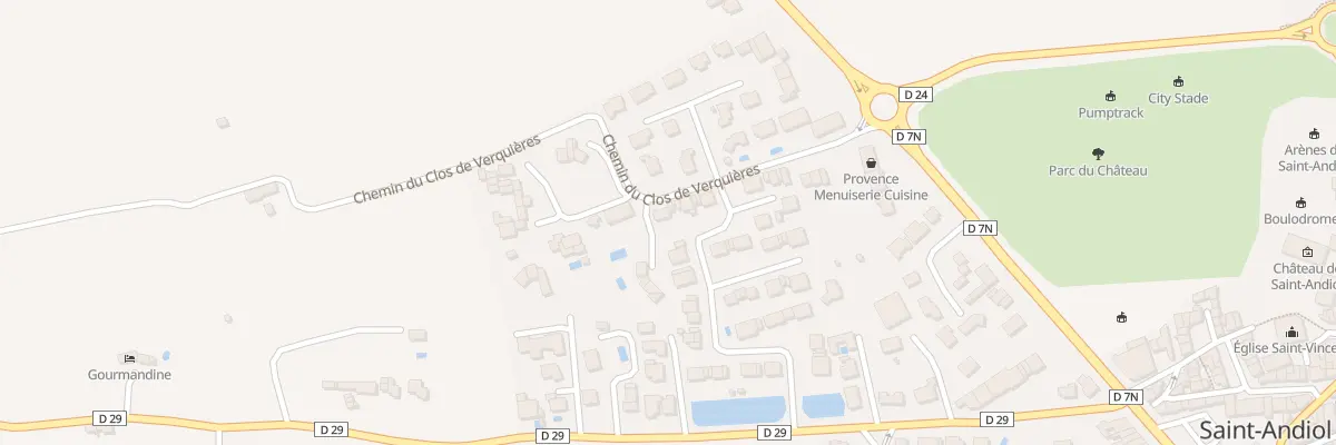 Plan du 5824F Rte de Verquières à Saint-Andiol