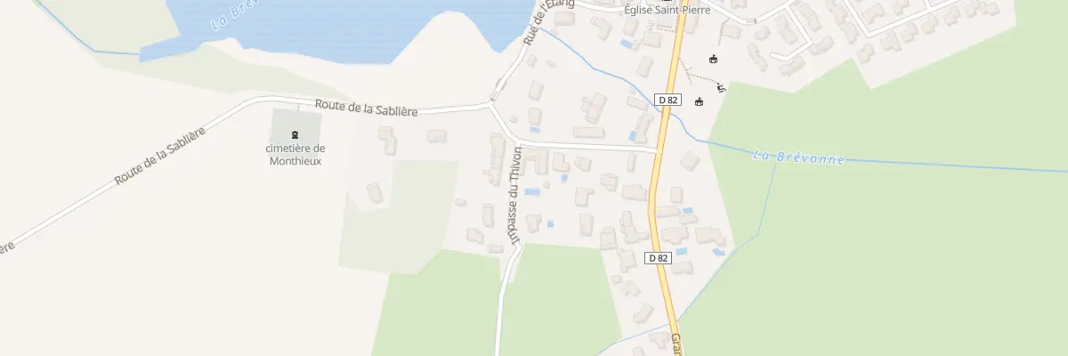 Plan du 5060 Le Thivon à Monthieux