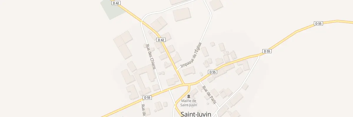 Plan du 2 Rue des Godots à Saint-Juvin