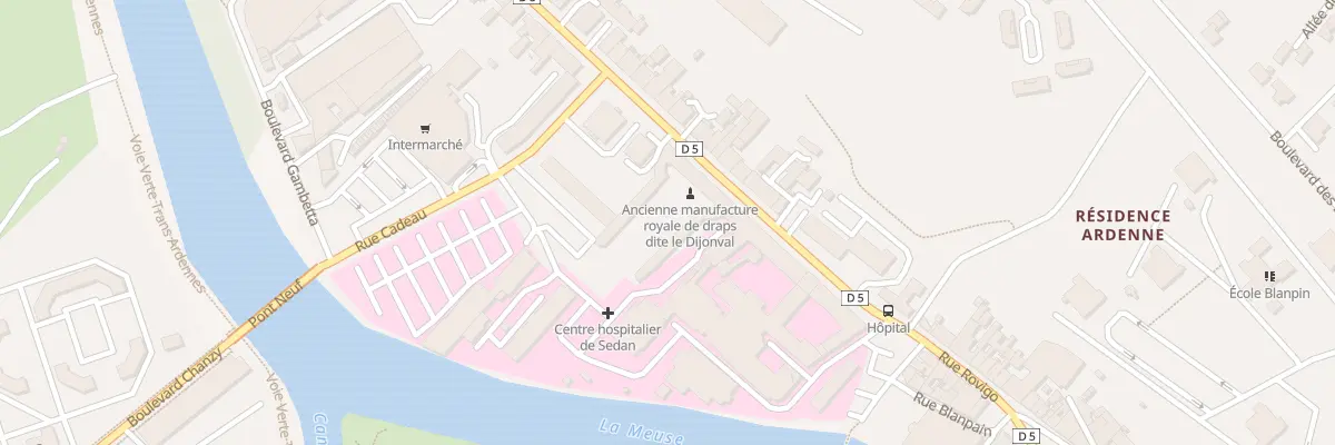 Plan du 10 Av General Margueritte à Sedan