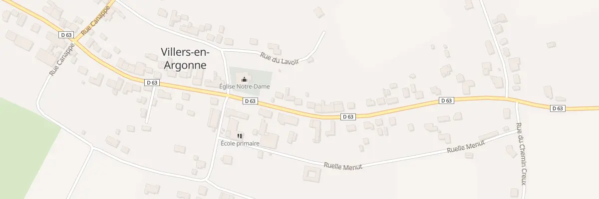 Plan du 59 Rue du Chemin de Chalons à Villers-en-Argonne