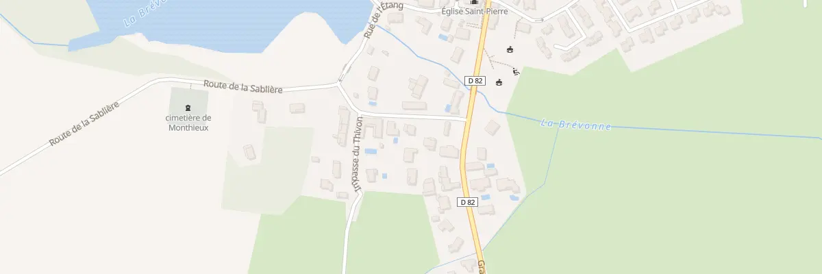 Plan du 57 Rte de la Sablière à Monthieux