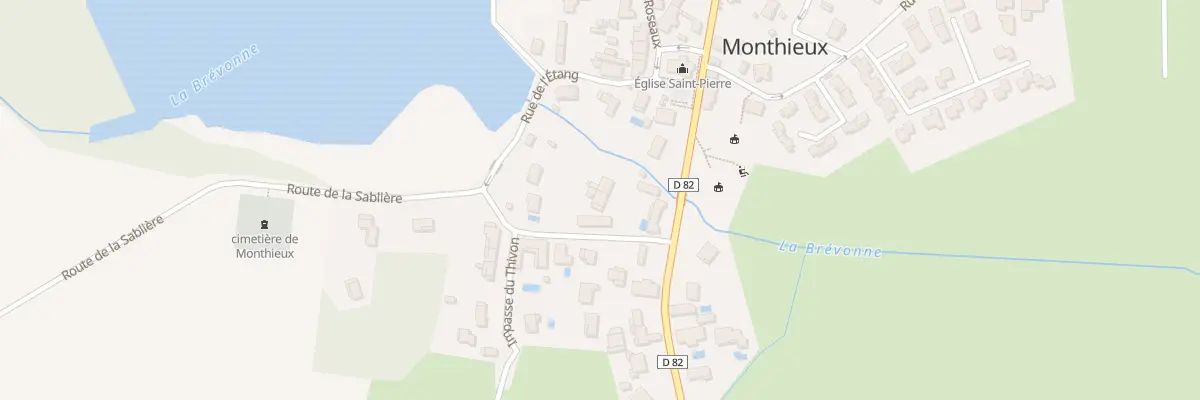 Plan du 44 Rte de la Sablière à Monthieux