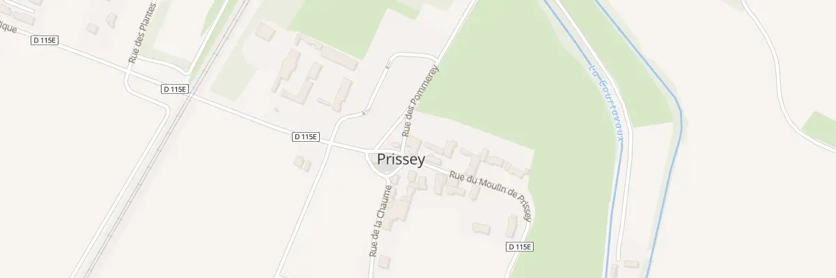 Plan du 5009 Rue du Moulin de Prissey à Premeaux-Prissey