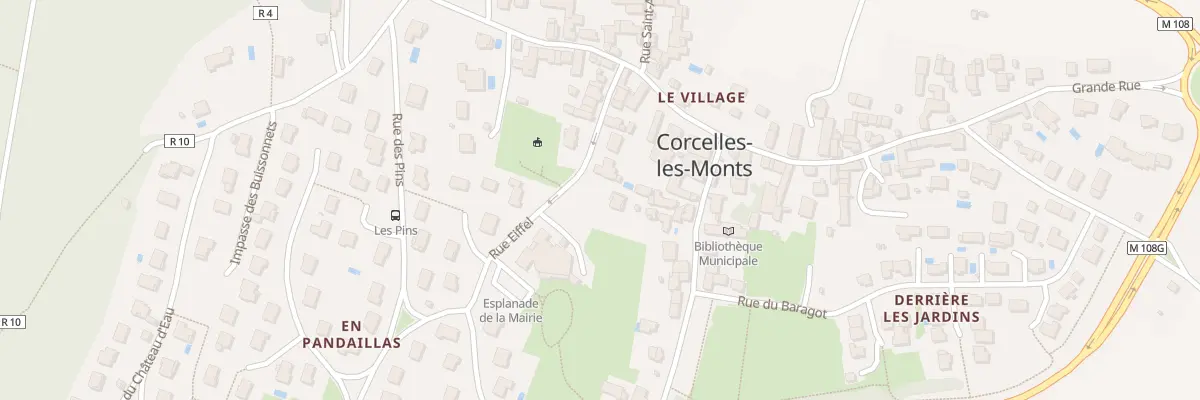 Plan du 11 Rue Eiffel à Corcelles-les-Monts