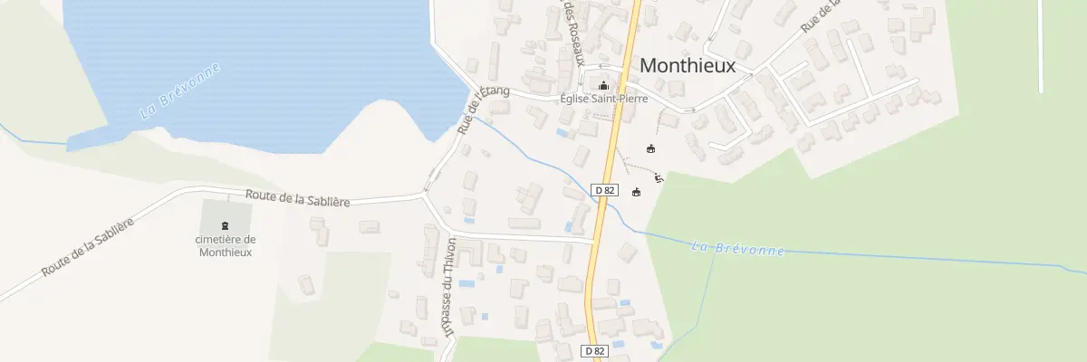 Plan du 42 Rte de la Sablière à Monthieux