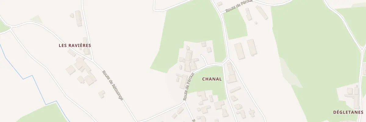Plan du 5039 A Chanal à Biziat