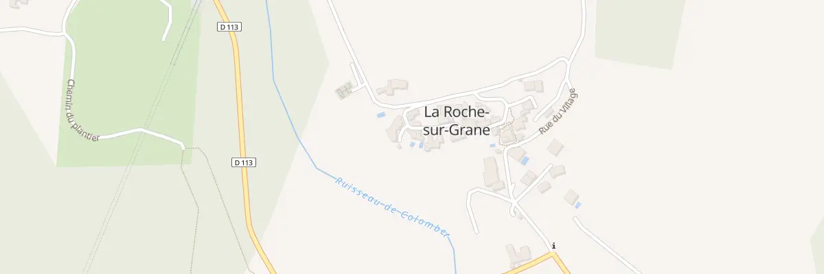 Plan du 5013 Le Village à La Roche-sur-Grane