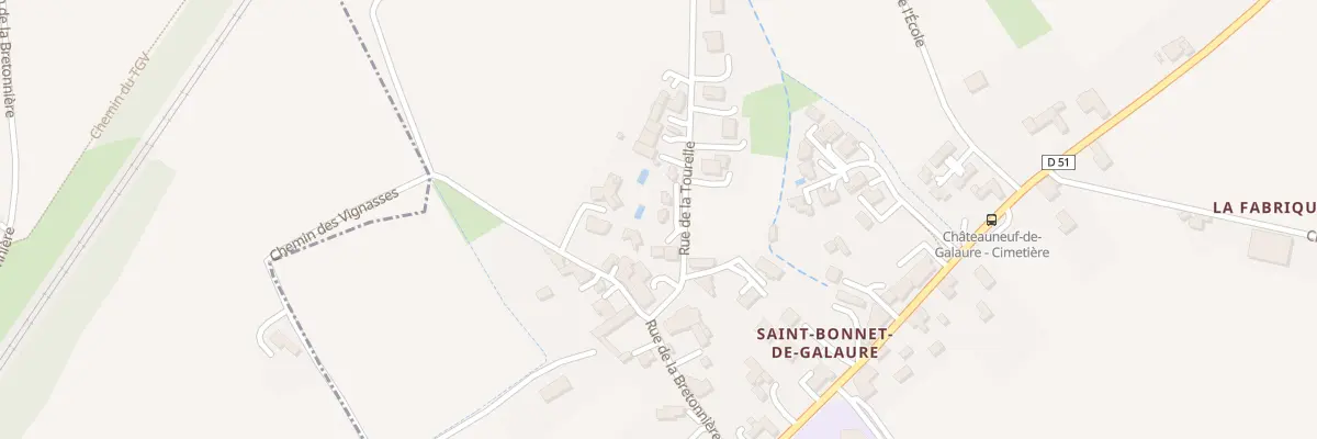 Plan du 1A Rue de la Tourelle à Châteauneuf-de-Galaure