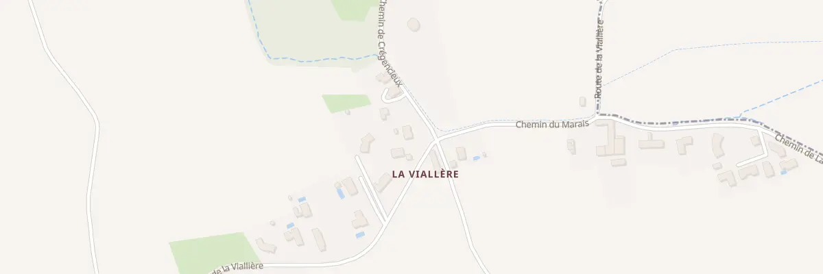 Plan de La Viallière Est à Pont-Évêque