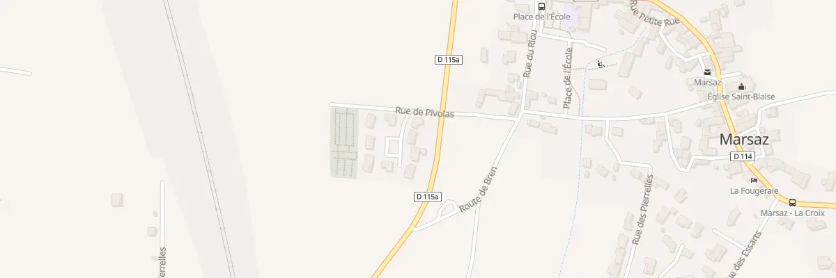 Plan du 95B Rue de Pivolas à Marsaz
