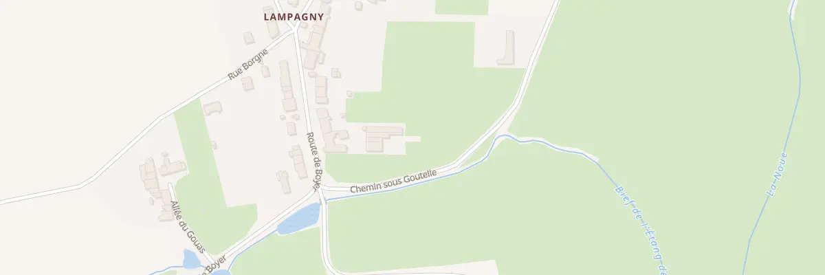 Plan du 13B Rte de Boyer à Gigny-sur-Saône