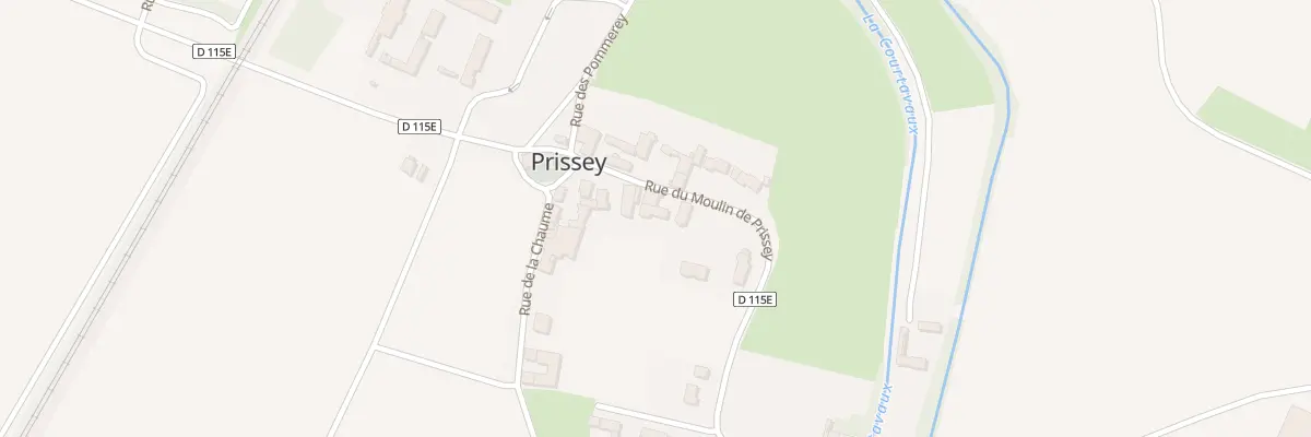 Plan du 13 Rue du Moulin de Prissey à Premeaux-Prissey