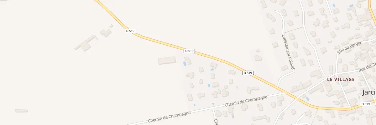 Plan du 1925 Rte Départementale 519 à Jarcieu