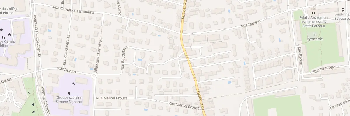 Plan du 63 Grande Rue à Saint-Priest